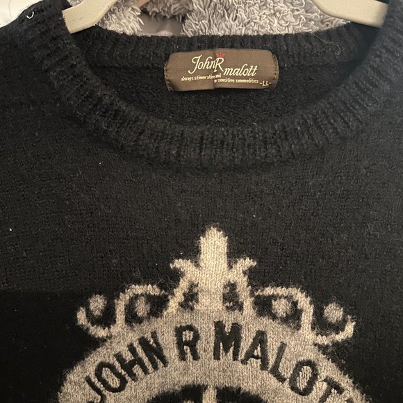 Vintage John R Malott Black Golf Club Wool Sweater - XS - Picture 11 of 16
